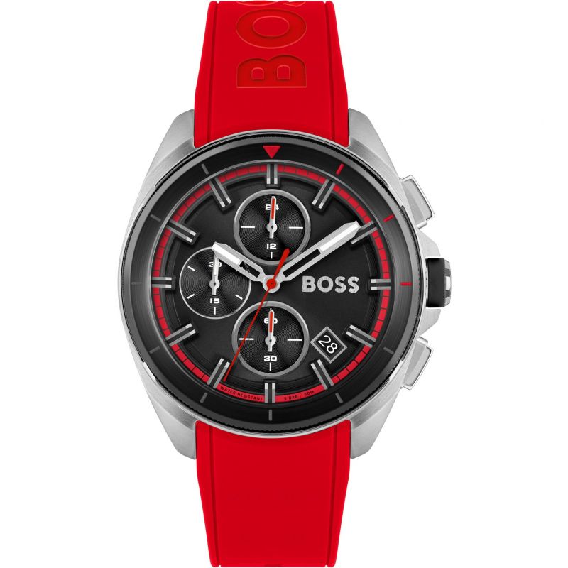 Hugo Boss Volane Chronograph Red Men's Watch- HB1513959